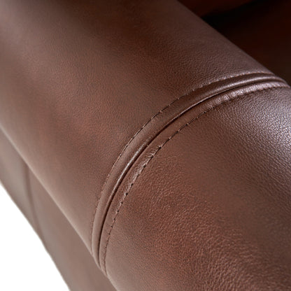 Fauteuil inclinable en PU bicolore Neville par Christopher Knight Home