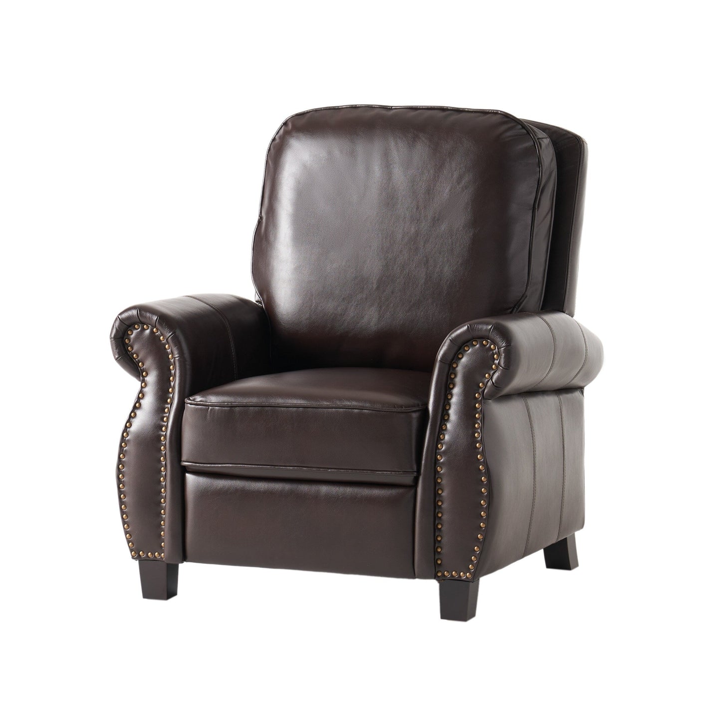 Fauteuil inclinable en PU bicolore Neville par Christopher Knight Home