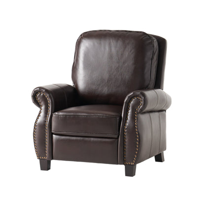 Fauteuil inclinable en PU bicolore Neville par Christopher Knight Home