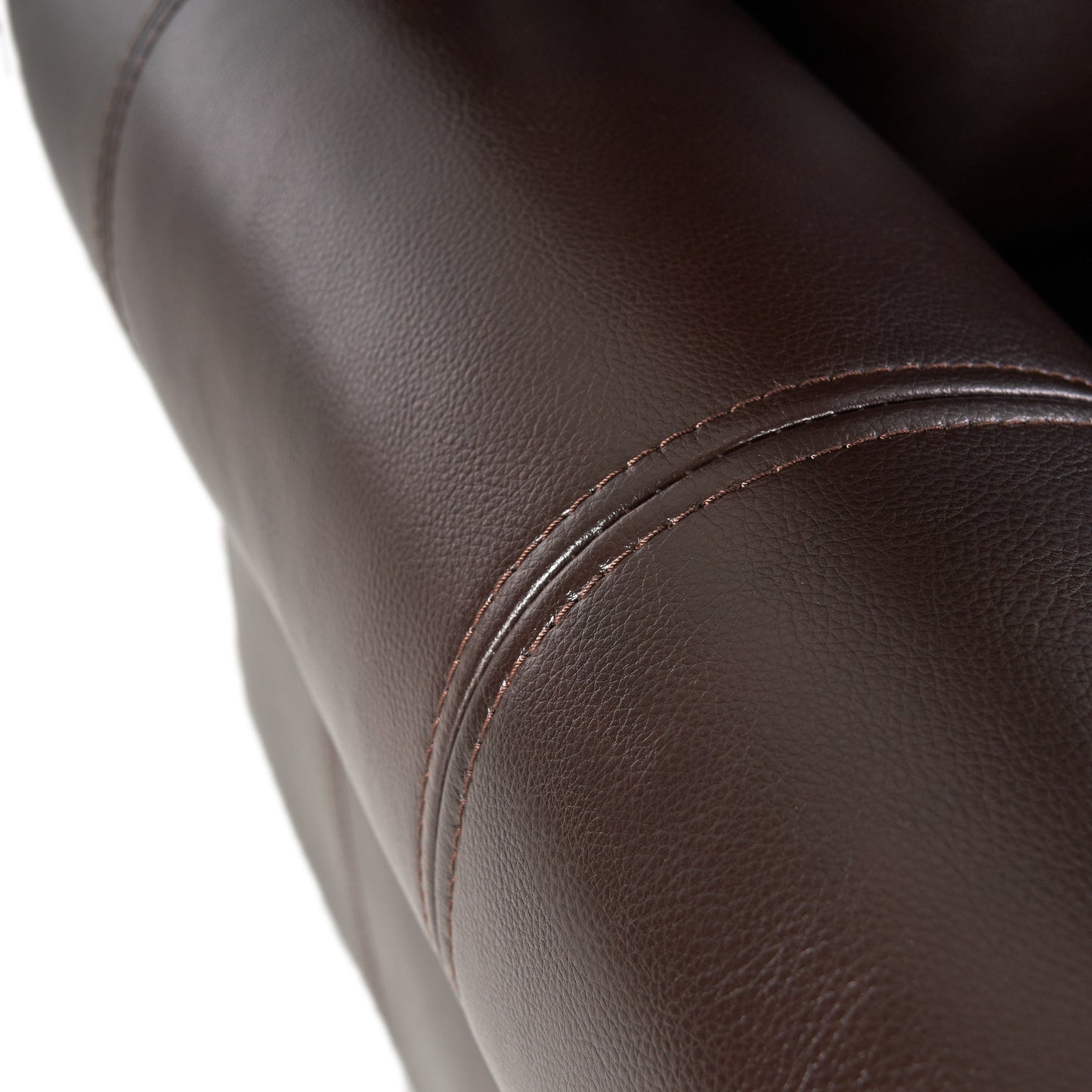 Fauteuil inclinable en PU bicolore Neville par Christopher Knight Home