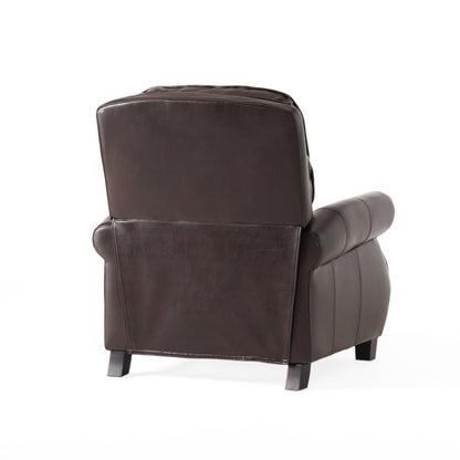 Fauteuil inclinable en PU bicolore Neville par Christopher Knight Home