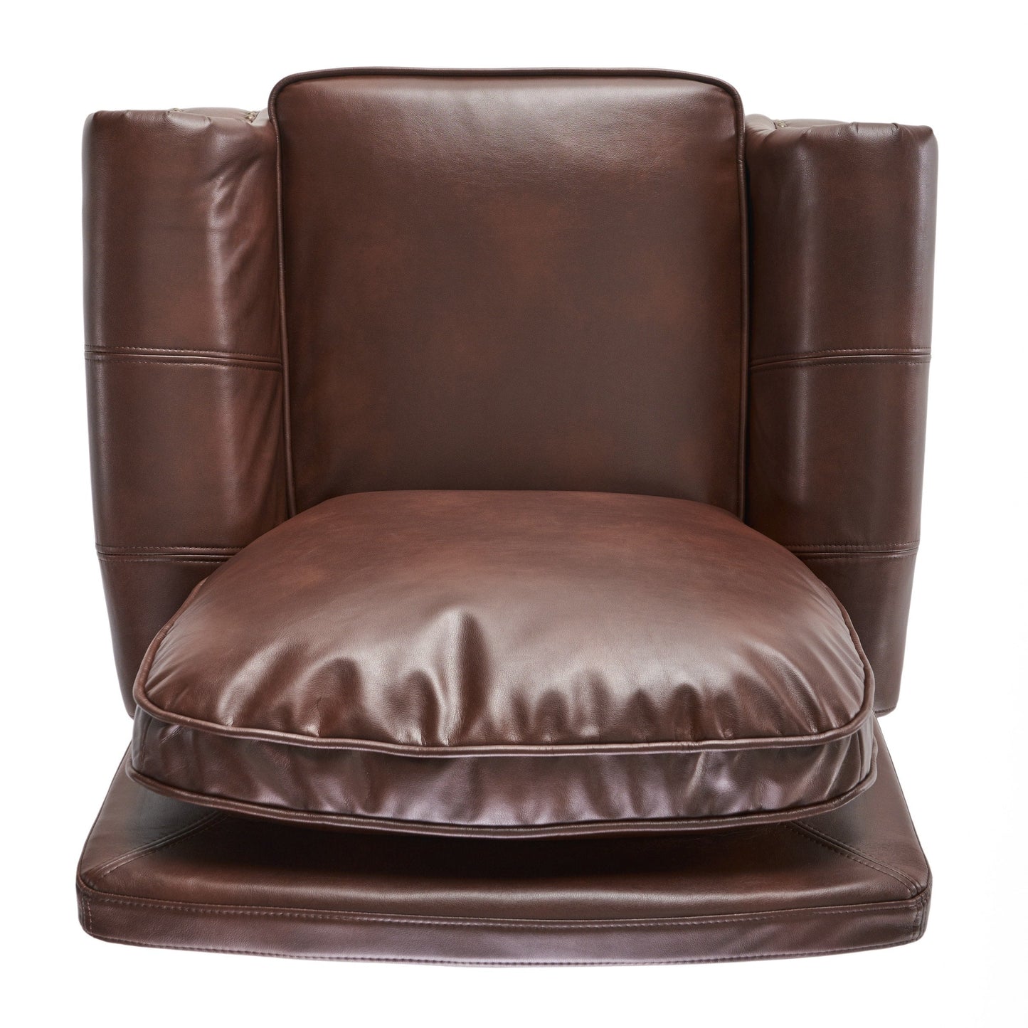Fauteuil inclinable en PU bicolore Neville par Christopher Knight Home