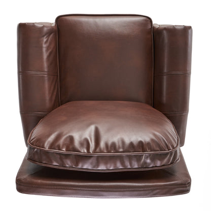 Fauteuil inclinable en PU bicolore Neville par Christopher Knight Home