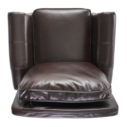 Fauteuil inclinable en PU bicolore Neville par Christopher Knight Home