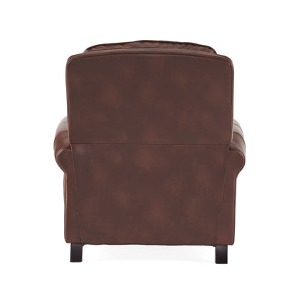 Fauteuil inclinable en PU bicolore Neville par Christopher Knight Home