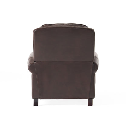 Fauteuil inclinable en PU bicolore Neville par Christopher Knight Home