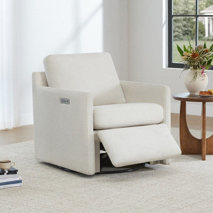 Fauteuil d'appoint pivotant Nora Power avec repose-pieds électriques