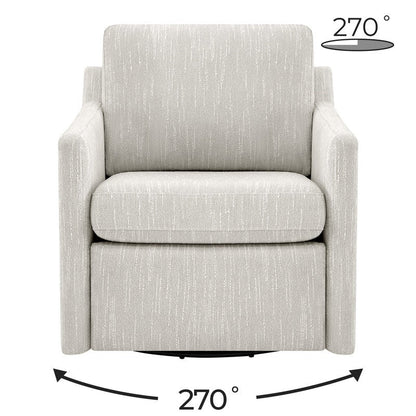 Fauteuil d'appoint pivotant Nora Power avec repose-pieds électriques