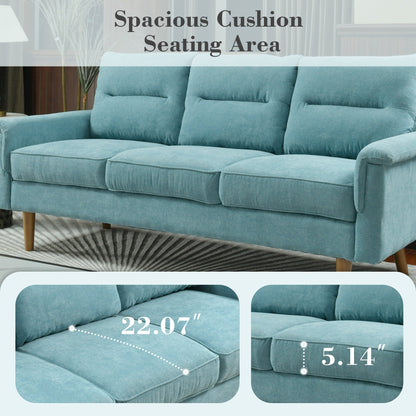 Canapé d'intérieur OVIOS avec coussin moelleux et pieds en bois