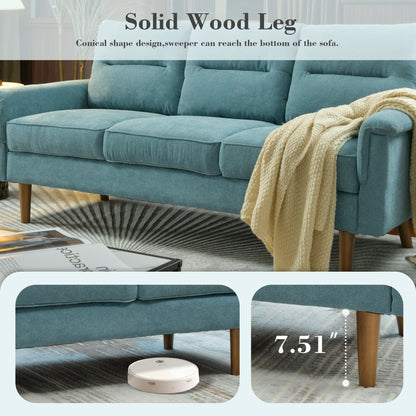 Canapé d'intérieur OVIOS avec coussin moelleux et pieds en bois