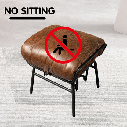 Fauteuil d'appoint de salon OVIOS Fauteuil inclinable à bascule avec pouf