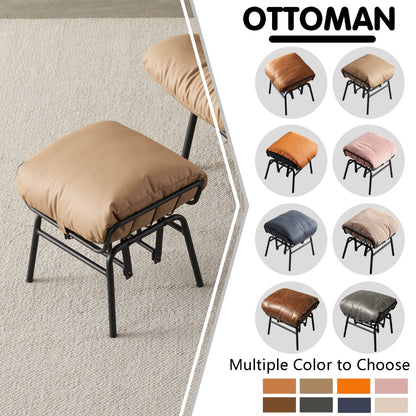 Fauteuil d'appoint de salon OVIOS Fauteuil inclinable à bascule avec pouf