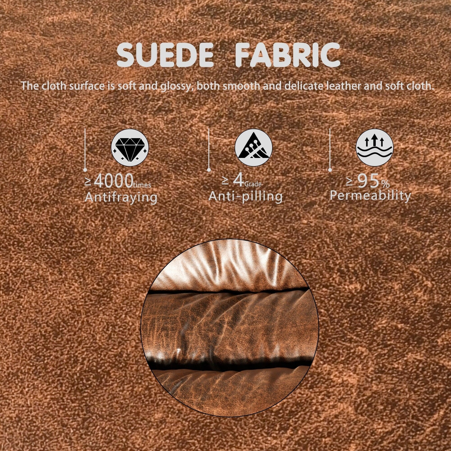 Fauteuil d'appoint de salon OVIOS Fauteuil inclinable à bascule avec pouf