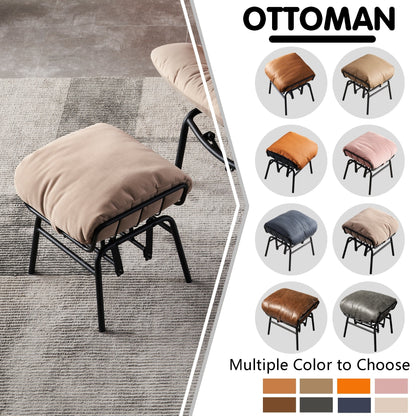 Fauteuil d'appoint de salon OVIOS Fauteuil inclinable à bascule avec pouf