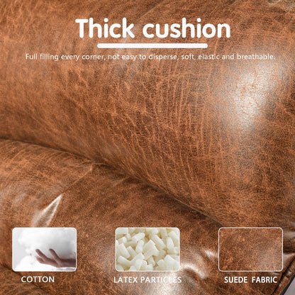 Fauteuil d'appoint de salon OVIOS Fauteuil inclinable à bascule avec pouf