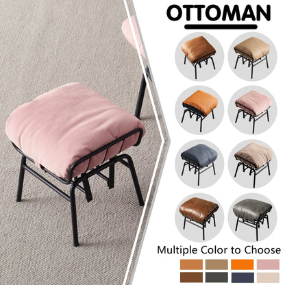 Fauteuil d'appoint de salon OVIOS Fauteuil inclinable à bascule avec pouf