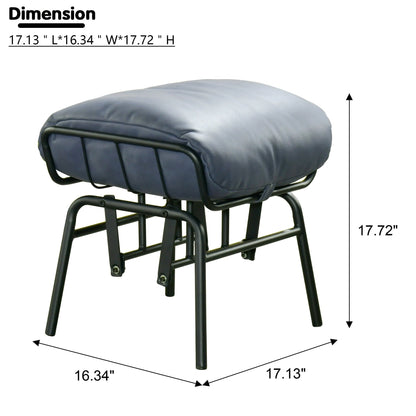 Fauteuil d'appoint de salon OVIOS Fauteuil inclinable à bascule avec pouf