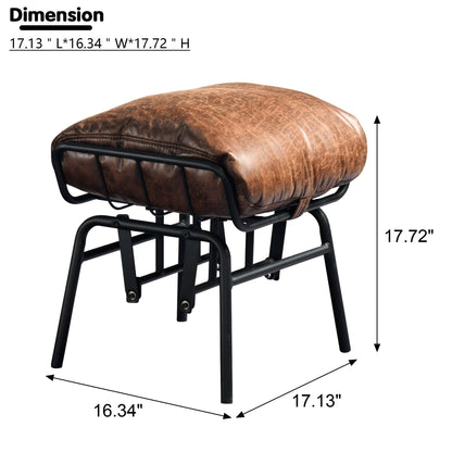 Fauteuil d'appoint de salon OVIOS Fauteuil inclinable à bascule avec pouf