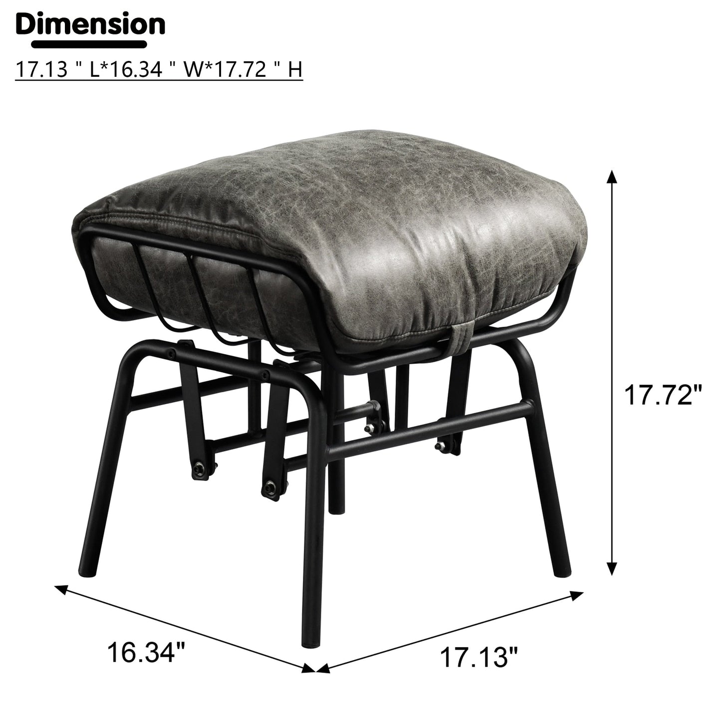 Fauteuil d'appoint de salon OVIOS Fauteuil inclinable à bascule avec pouf