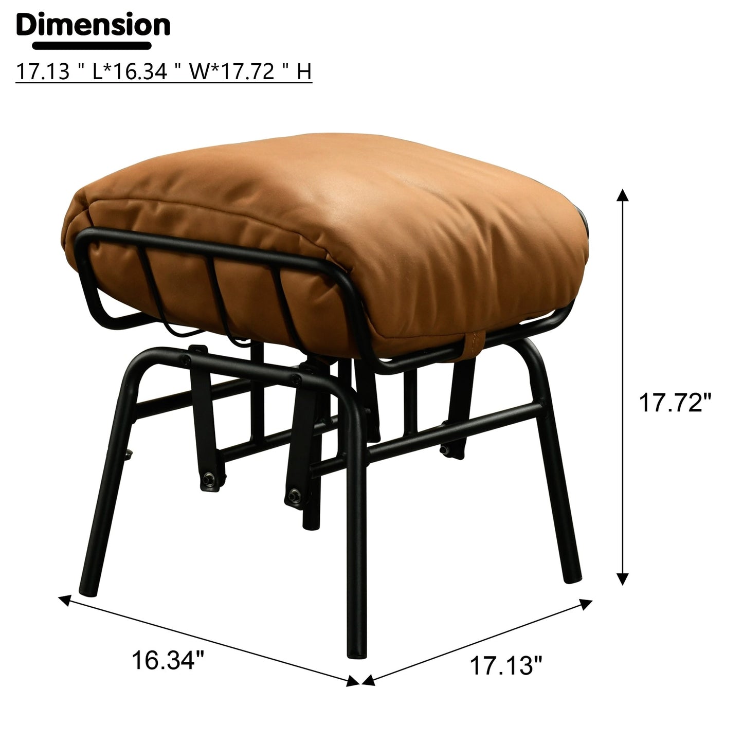 Fauteuil d'appoint de salon OVIOS Fauteuil inclinable à bascule avec pouf