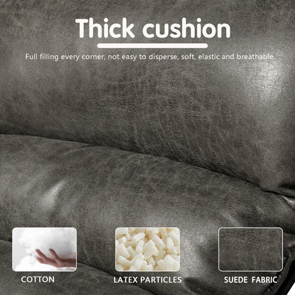 Fauteuil d'appoint de salon OVIOS Fauteuil inclinable à bascule avec pouf