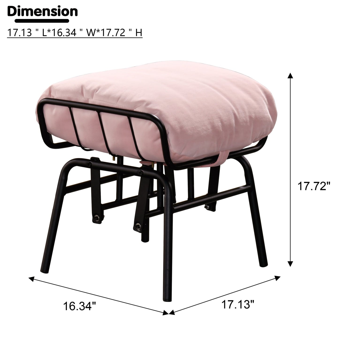 Fauteuil d'appoint de salon OVIOS Fauteuil inclinable à bascule avec pouf