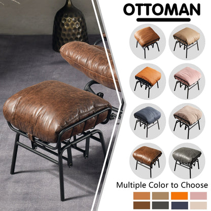 Fauteuil d'appoint de salon OVIOS Fauteuil inclinable à bascule avec pouf