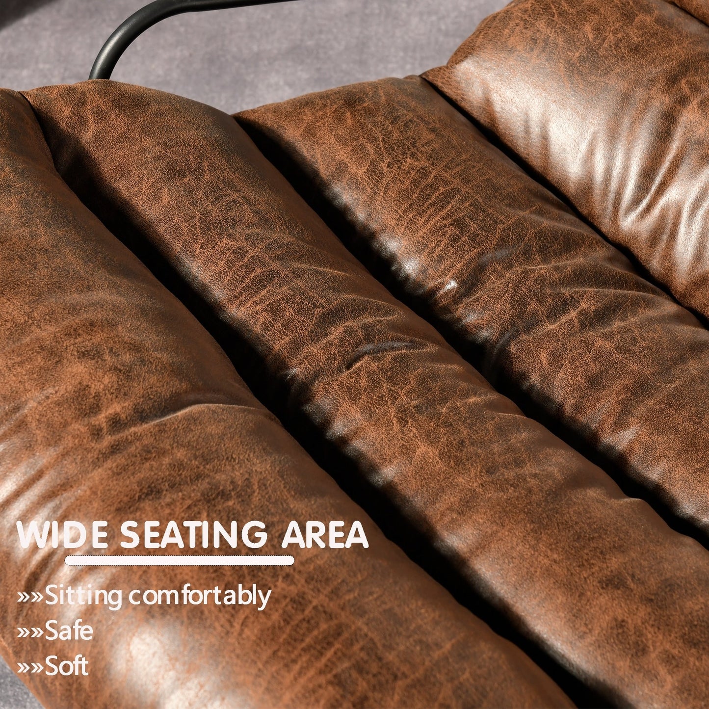 Fauteuil d'appoint de salon OVIOS Fauteuil inclinable à bascule avec pouf