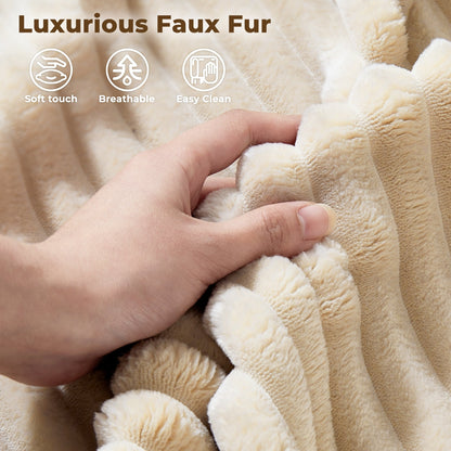 Canapé méridienne double OVIOS Long Plush sans assemblage requis