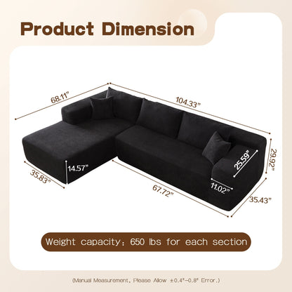 Canapé méridienne OVIOS Pit Stripes sans assemblage requis