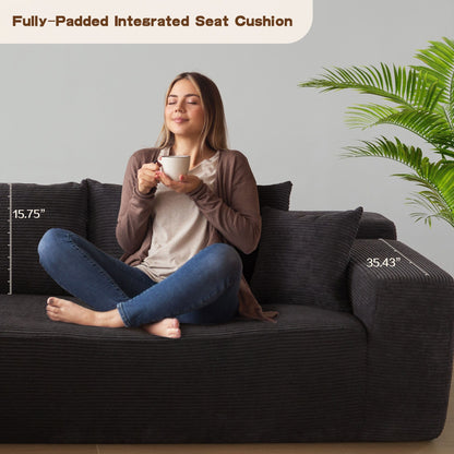 Canapé méridienne OVIOS Pit Stripes sans assemblage requis