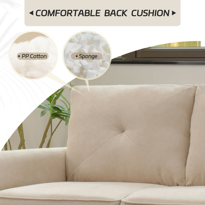 Canapé d'intérieur OVIOS Rive Design avec coussin et pieds en bois