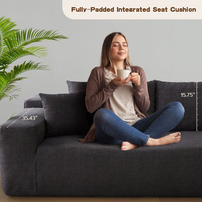 Canapé méridienne OVIOS résistant aux rayures, aucun assemblage requis