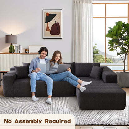 Canapé méridienne OVIOS résistant aux rayures, aucun assemblage requis