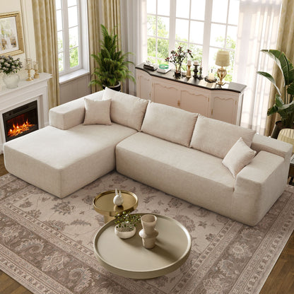 Canapé méridienne OVIOS résistant aux rayures, aucun assemblage requis