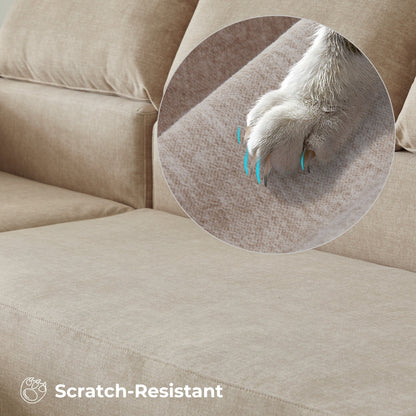 Canapé méridienne OVIOS résistant aux rayures, aucun assemblage requis