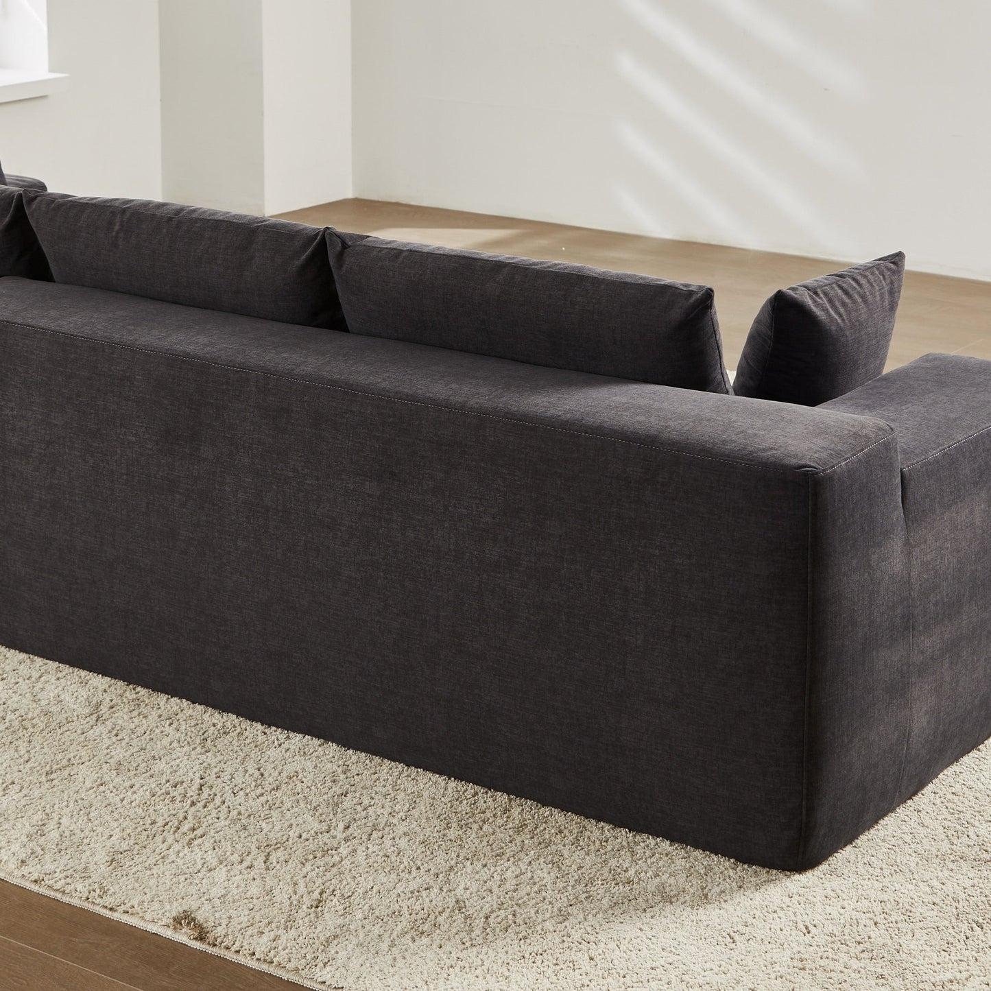 Canapé méridienne OVIOS résistant aux rayures, aucun assemblage requis