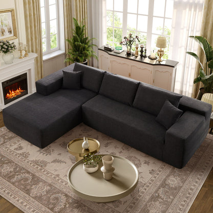 Canapé méridienne OVIOS résistant aux rayures, aucun assemblage requis