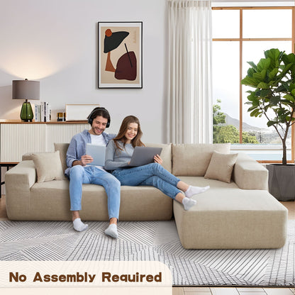 Canapé méridienne OVIOS résistant aux rayures, aucun assemblage requis