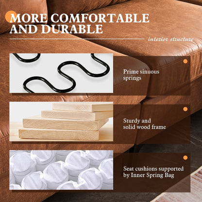 Canapé méridienne réversible en daim du milieu du siècle OVIOS avec pieds en métal