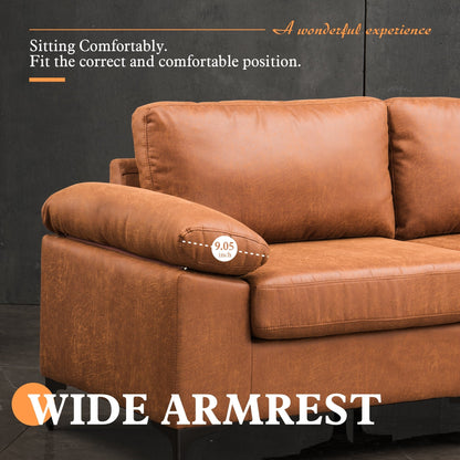 Canapé méridienne réversible en daim du milieu du siècle OVIOS avec pieds en métal