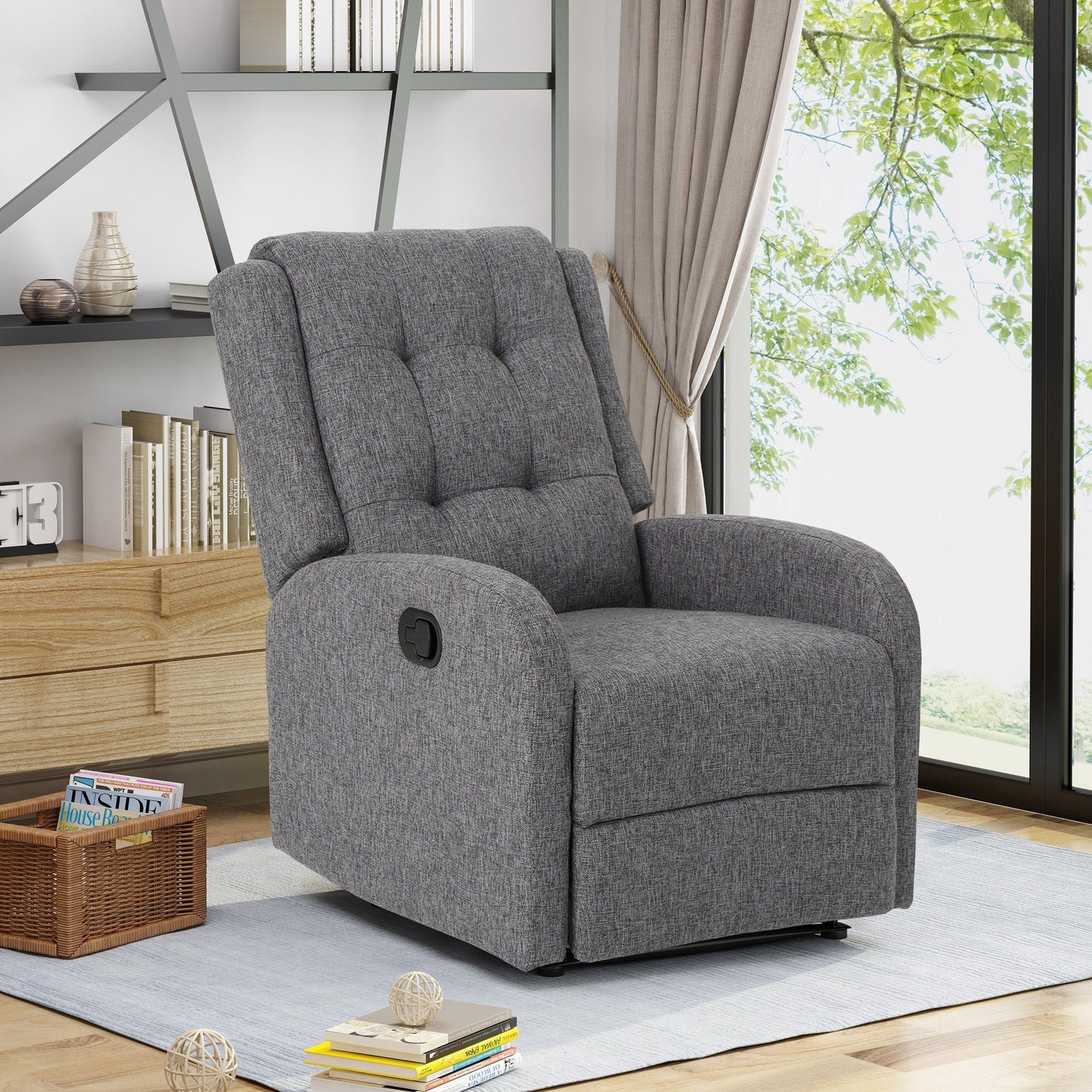 Fauteuil inclinable traditionnel rembourré O'Leary par Christopher Knight Home