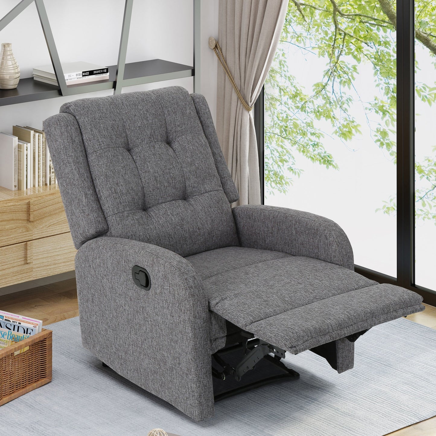 Fauteuil inclinable traditionnel rembourré O'Leary par Christopher Knight Home