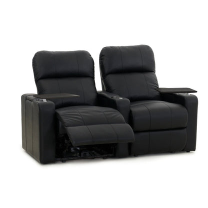 Ensemble de sièges de cinéma maison en cuir électrique Octane Turbo XL700 (rangée de 2)