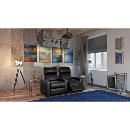 Ensemble de sièges de cinéma maison en cuir électrique Octane Turbo XL700 (rangée de 2)