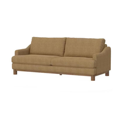Canapé Olum, 2 coussins décoratifs, 85 pouces, moderne, polyester marron cappuccino