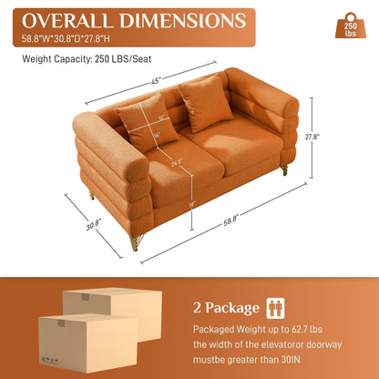 Canapé Ouyessir Mid-Century pour chambre, salon, bureau, appartement