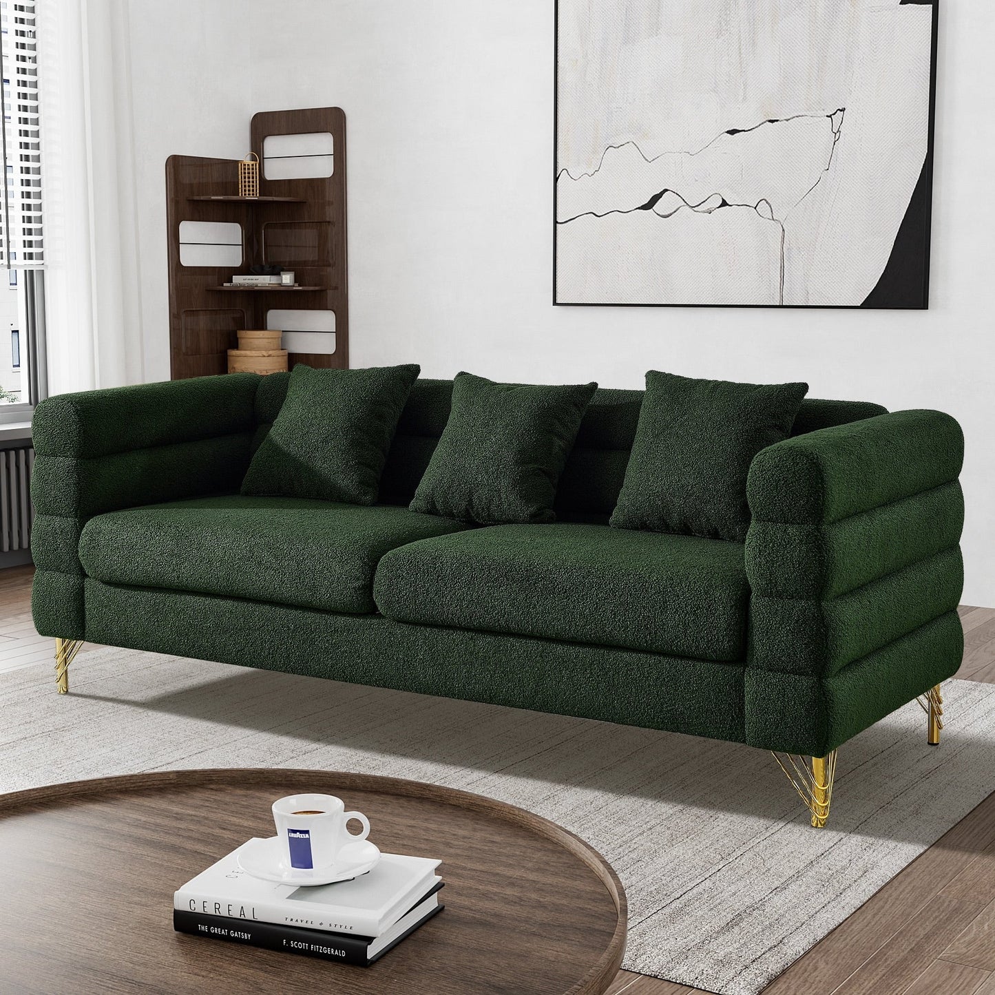 Canapé Ouyessir Mid-Century pour chambre, salon, bureau, appartement