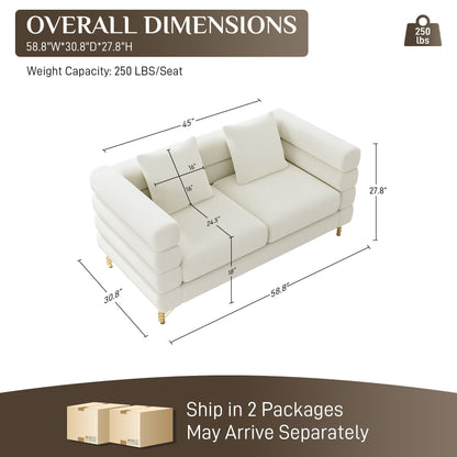 Canapé Ouyessir Mid-Century pour chambre, salon, bureau, appartement