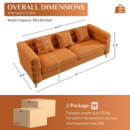 Canapé Ouyessir Mid-Century pour chambre, salon, bureau, appartement